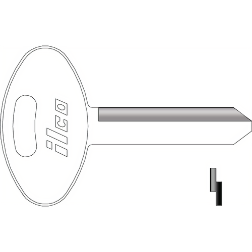 Dormakaba S1181FD Ford Key Blank H52