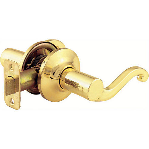 Yale 620 SL 605 RH-ISO Savannah Interior Trim Lever, Right-Handed Deadbolt, Polished Brass, Grade 3