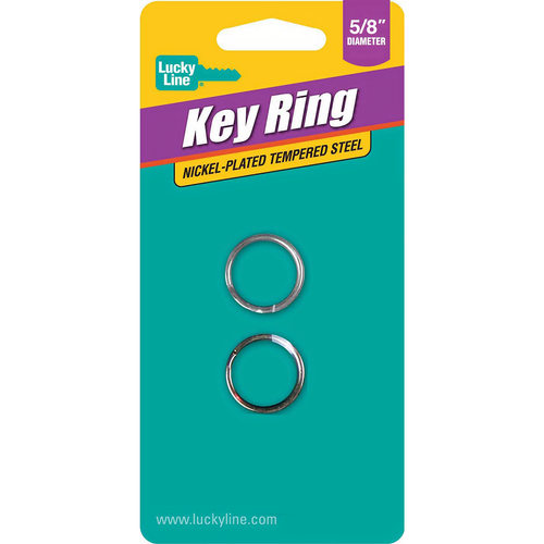 Luckyline 76102 Key Ring 5/8in 2/Card