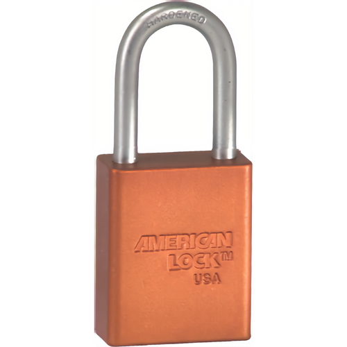 American Lock A1106KD ORJ Safety Padlock 1-1/2in Shackle Orange Keyed Different