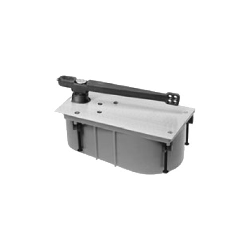 Rixson 28-90SHO-626-LH Heavy Duty Floor Closer, Center Hung, 90 Hold Open, LH, Up to 350lbs, Satin Chrome