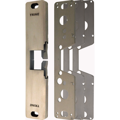 Trine 4850US32D Electric Strike for Rim Exits, 12-24VAC/DC, Satin Stainless, 9in x 1-3/4in