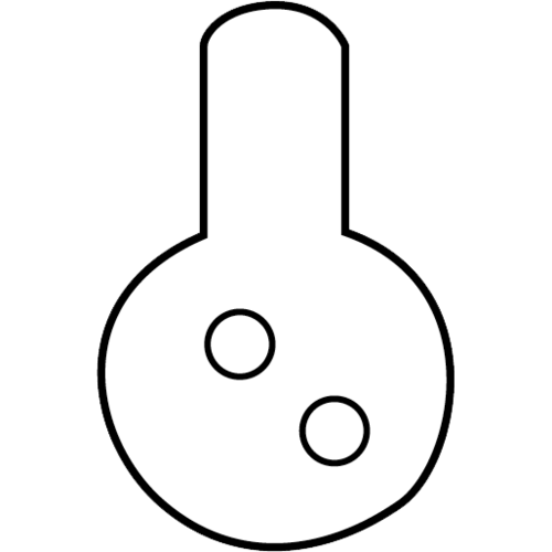 Marks Hardware HS-2105HS HS Mortise Cylinder (J) Cam, Stake-On Style