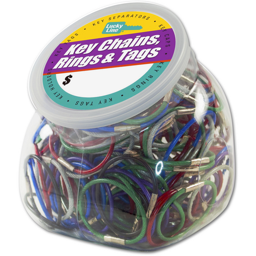 Luckyline 81127 5in Twisty Nylon Coated Assorted 400/Jar