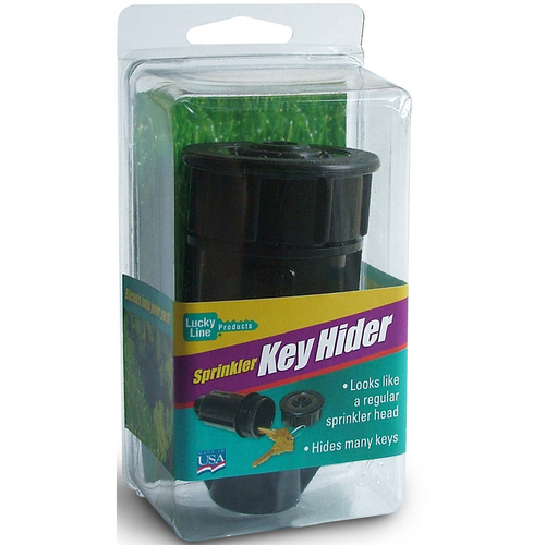 Luckyline 91901 Sprinkler Key Hider, Black 1/Card