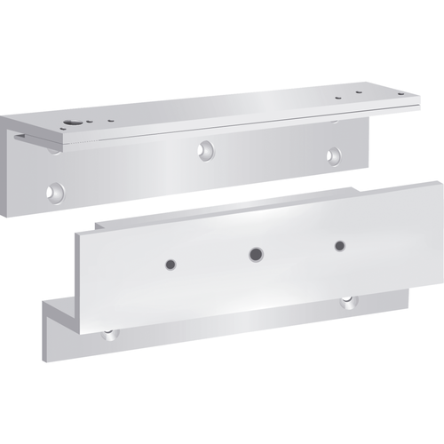 Security Door Controls TJ81-V Top Jamb Z Bracket Mounting Kit for 1581 Maglock, 628/US28 Satin Aluminum