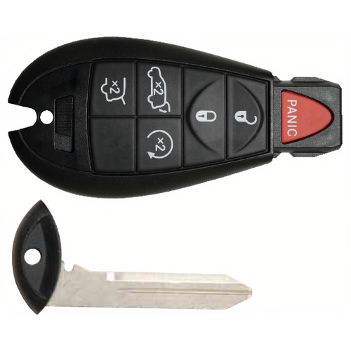 Remotes Head Keys & Remotes FOBIK-2055 PX Jeep 6 Button Remote FOBIK L,U,P,T,G,RS