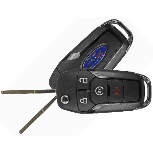 Remotes Head Keys & Remotes FORD-R8134 Ford 4 Button Flip Key RHK L,U,P,RS