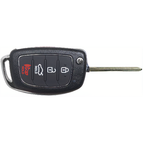 Remotes Head Keys & Remotes HYU-1258 Hyundai 4 Button Flip Key RHK L,U,P,T