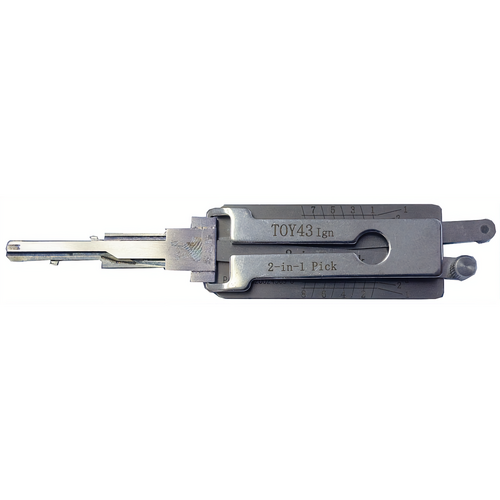 Lishi TOY43 IGN 2-in-1 Pick/Decoder Toyota 8-Cut TR47/TOY43 Ignition