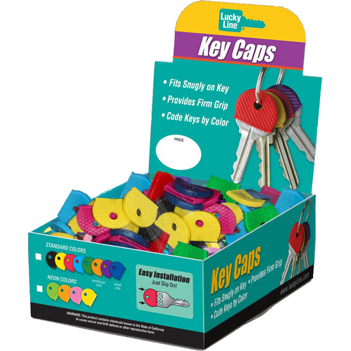 Luckyline 16500 Key Cap Display Assorted 200/Box