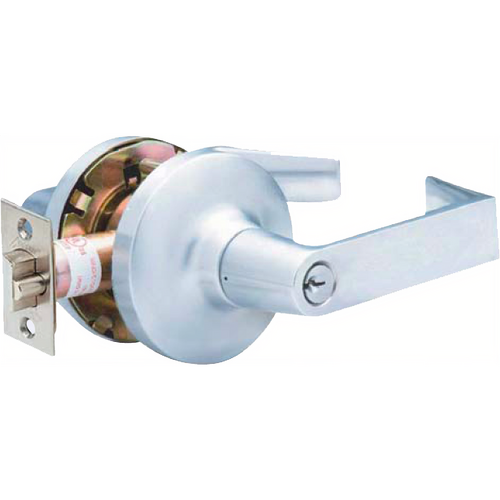Arrow Lock GL02SR26D-2 3/4 BS Privacy Sierra Lever, 2-3/4in Backset, Grade 1, 626/US26D Satin Chrome