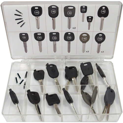 Keyline GK100 STARTER KIT-ISO Glass Chip and Shell Keys Starter Kit