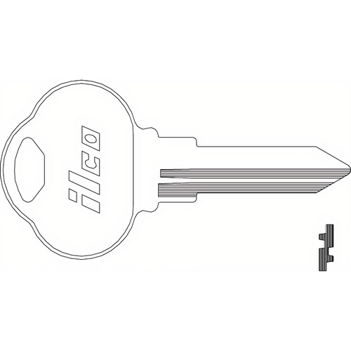 Dormakaba 1591M Club Key Blank CB13 CLB13
