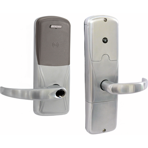 Schlage AD300-MS40MT-SPA626-BD KIT Multi-Tech Reader Mortise Lock, Sparta Lever, SFIC, Grade 1, Satin Chrome