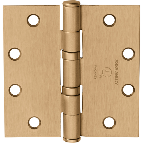 McKinney TA2714 4.5 X 4.5 US10 5-Knuckle Hinge, Standard Weight, 4.5in x 4.5in, Satin Bronze, Oil Bearing