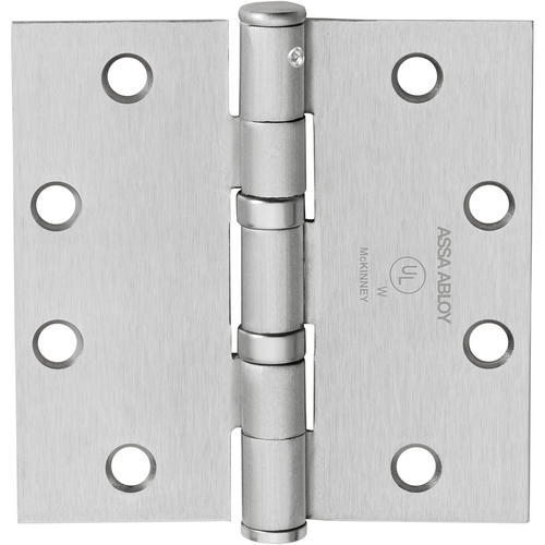 McKinney TA2714 4.5 X 4.5 US26D NRP 5-Knuckle Hinge, 4.5x4.5in, Steel, NRP, Satin Chrome, Oil Bearing