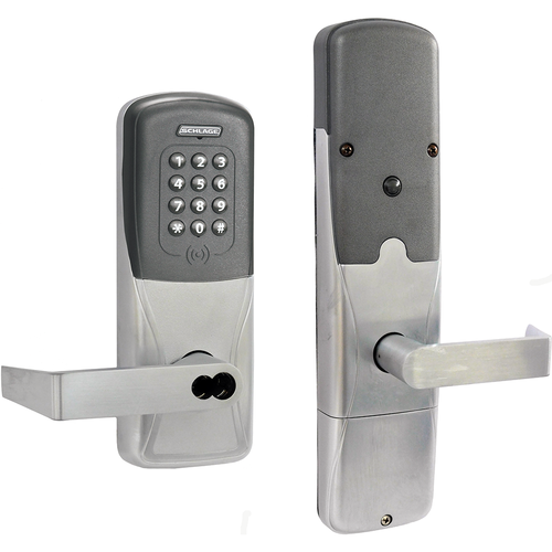 Schlage AD400-CY70MTK-RHO626-RD C Kit - Multi-technology And Keypad Networked Wireless Classroom/storeroom Cylindrical Lock, Rhodes Lever With Fsic...