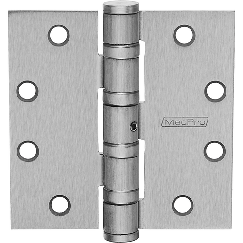 McKinney MPB68 4.5 X 4.5 US26D NRP MacPro 5-Knuckle Heavy Weight Hinge, 4.5in x 4.5in, Satin Chrome, NRP