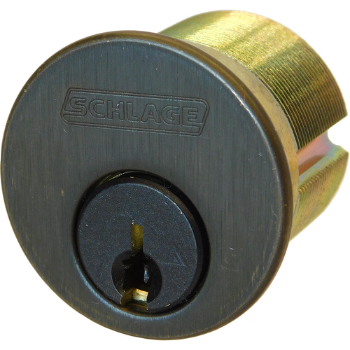 Schlage 20-013C345613 Adams Rite Mortise Cylinder L583-446, Everest C345 Keyway, Oil Rubbed Bronze