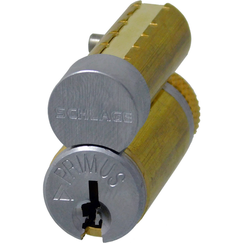 Schlage 20-203CP626-LKB Primus Classic FSIC Core, 0 Bitted, Less Key Blanks, Satin Chrome
