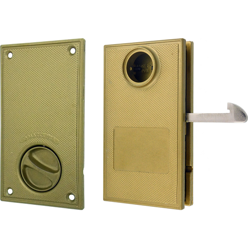 Marks Hardware W3800 Sliding Gate Lockset, Single Cylinder, .825 Hook Gap, Bronze Powder Coat
