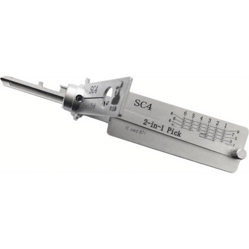 Lishi SC4 2-in-1 Pick/Decoder Schlage SC4 (6-Pin C-Keyway)