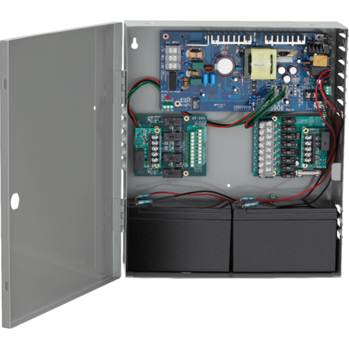 Schlage PS904 Base Power Supply 4A, 12/24VDC, Field Selectable, 14x12x4in Enclosure