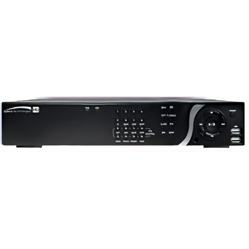 Speco D16HU12TB 16-Channel 4K Hybrid NVR, Dynamic DNS, H.264, 2TB HDD, RAID, Black