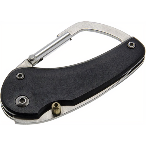 Luckyline U12701 Carabiner Knife Black 1/Card