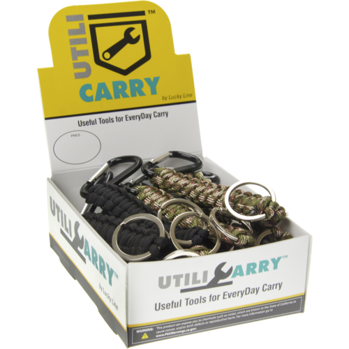 Luckyline U12300 Paracord Display Assorted 15/Box