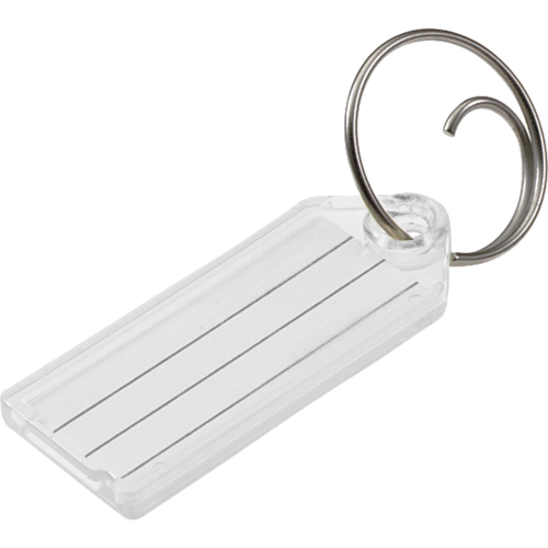 Luckyline 1230010 ID Tag Tang Ring Clear 100/Box