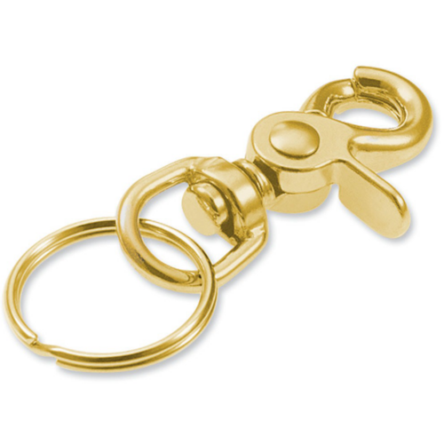 Luckyline 44001 Trigger Snap w/Ring Brass 1/Card