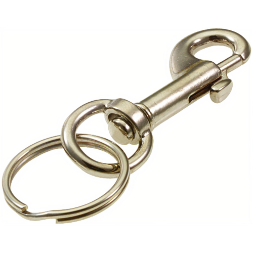 Luckyline 44501 Small Bolt Snap Nickel Plated 1/Card