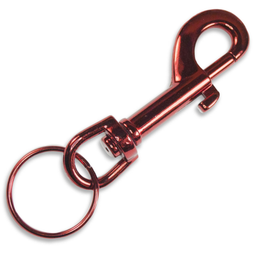 Luckyline 45512 Color Bolt Snap w/Ring, Nickel-Plated Zinc 12/Card