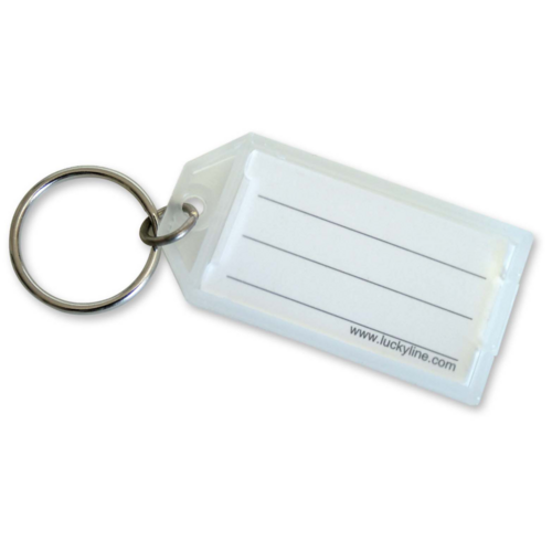 Luckyline 60580 White Key Tag Rack 8 Tags