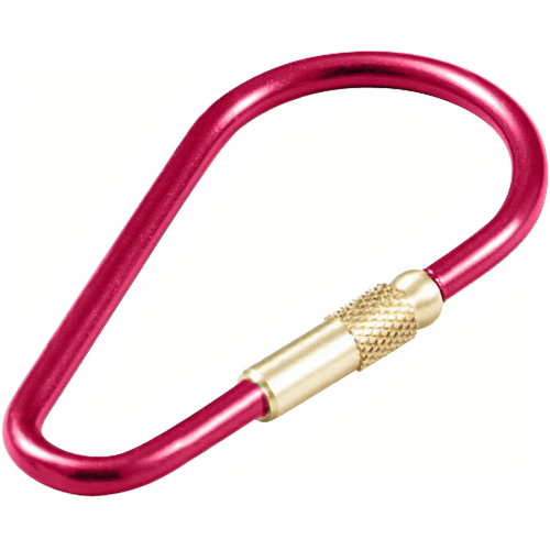 Luckyline 73725 Anodized Aluminum Oval Key Ring Assorted 100/Jar