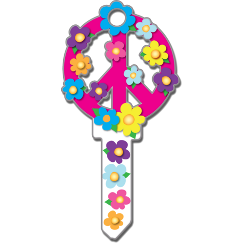 Luckyline B104W Key Shapes Peace Sign WR3/5