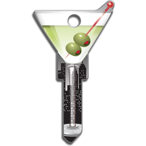 Luckyline B133W Key Shapes Martini WR3/5