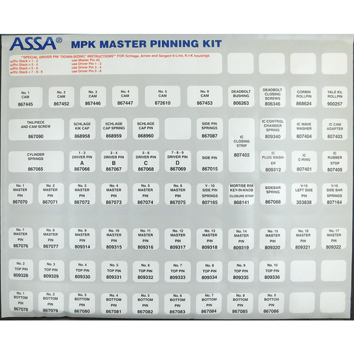 Assa Abloy MPK ASSA Master Pinning Kit
