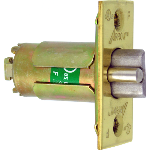 Arrow Lock R21-03 RLX Series Deadlatch 2-3/4in Backset, Grade 2, 605/US3 Bright Brass