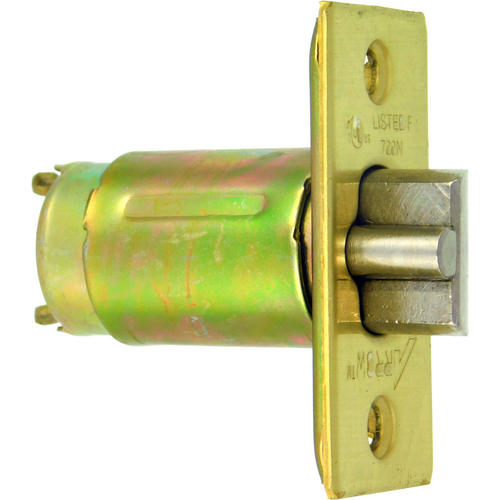 Arrow Lock R71-03 RL RK Series Deadlatch 2-3/4in Backset, Grade 2, 605/US3 Bright Brass