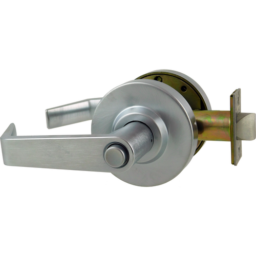 Arrow Lock QL02SR26D-2 3/4 BS Privacy Sierra Lever, 2-3/4in Backset, Grade 1, 626/US26D Satin Chrome
