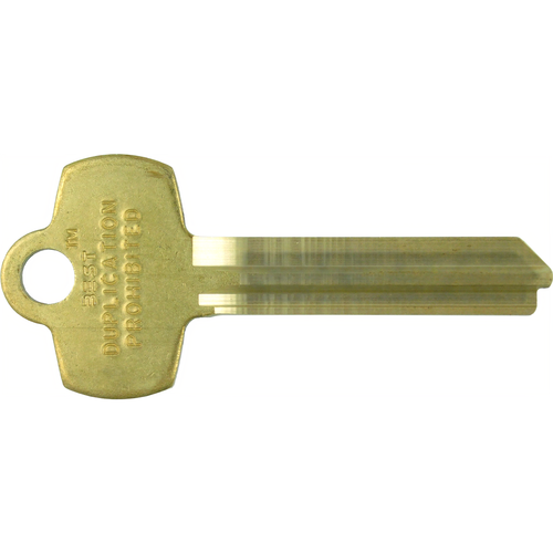 Best 1A1C1 Best NS Key Blank, C Keyway, Do not Duplicate, No Border