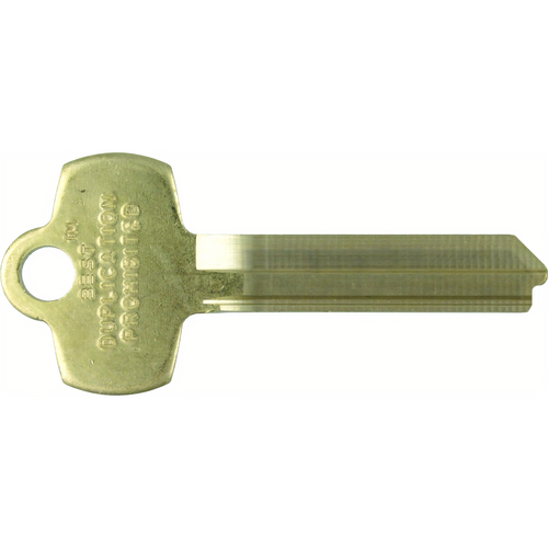 Best 1A1F1 Best NS Key Blank, F Keyway, Do not Duplicate, No Border