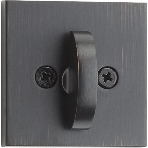 Kwikset 158SQT514-RCAL5303 SMT Halifax Square Single Cylinder Deadbolt KW1 SmartKey, Matte Black, Grade 2
