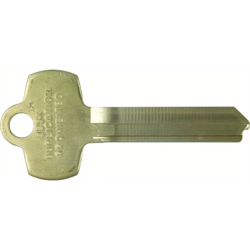 Best 1A1Q1 Best NS Key Blank, Q Keyway, Do not Duplicate, No Border