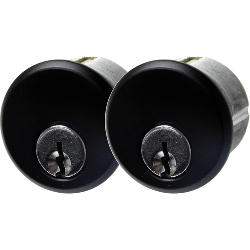 Calibre CL1000-DU-KA2 Mortise Cylinders (2), 6-Pin Schlage C Keyway, Keyed Alike (KA2), Dark Bronze