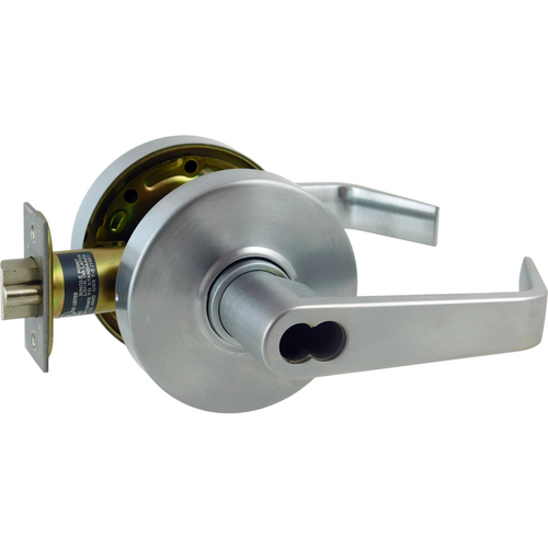 Dexter C1000-CSEC-R-626-SFIC Grade 1 Classroom Lever Clutch Cylindrical Lock, Satin Chrome, IC Prep