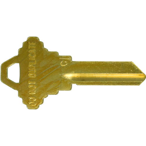 ESP Lock BRS-SC1-DND Schlage C 5 Pin Brass Do not Duplicate Key Blanks